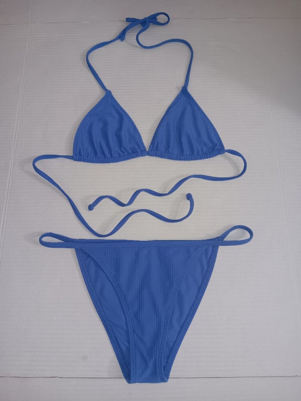 RIS-K SWIM WOMEN'S BLUE CHEEKY 2 PIECE BIKINI SET